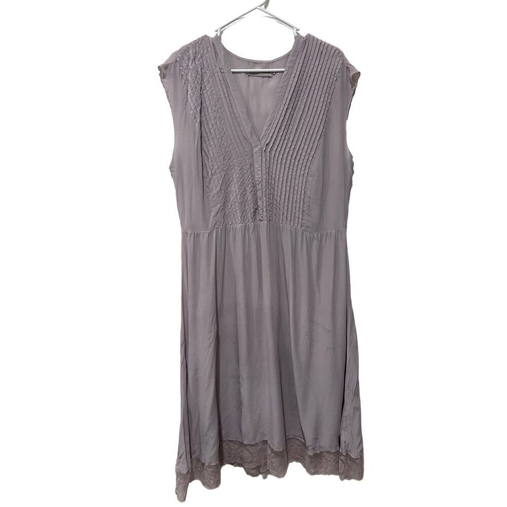 Elegant Gray Sleeveless Dress